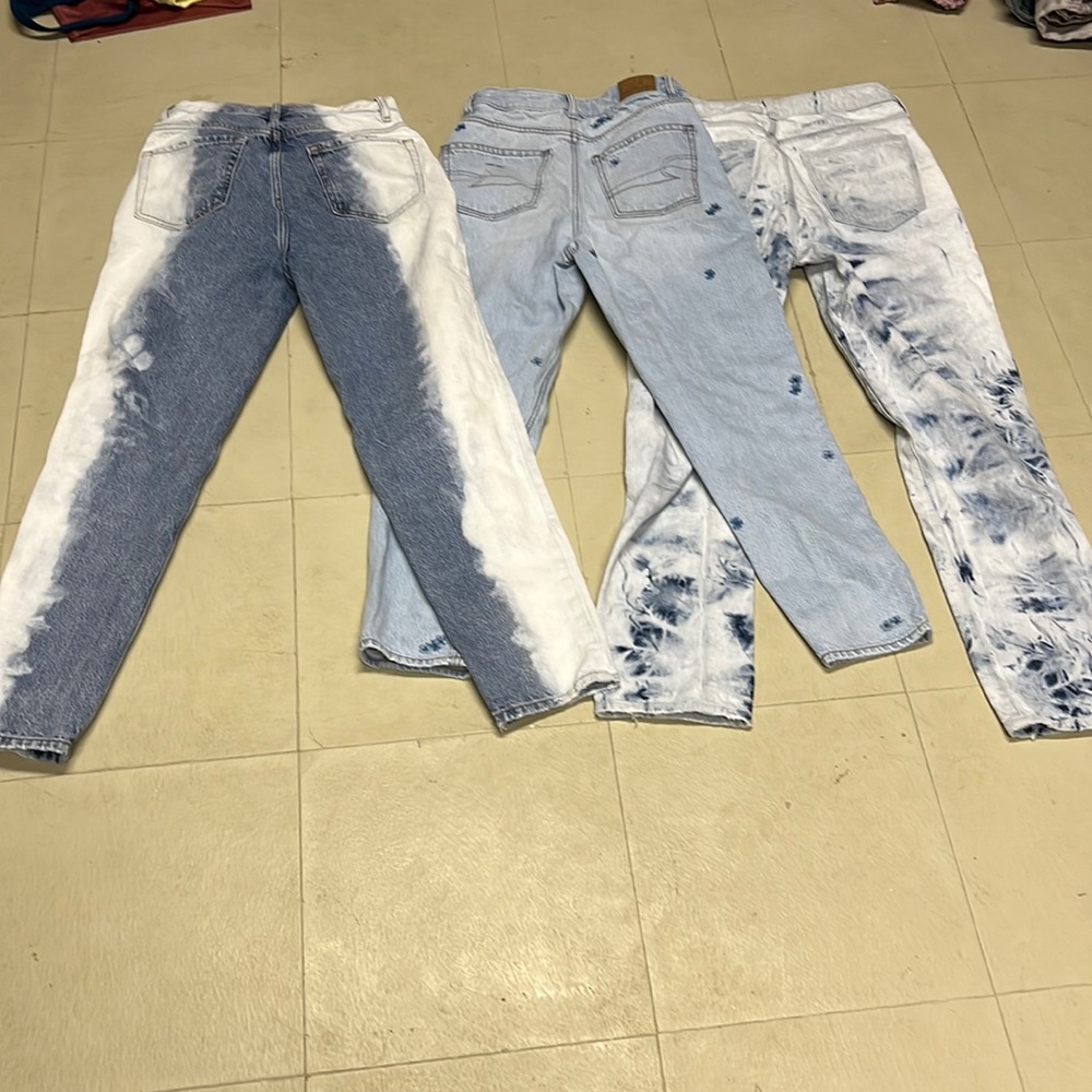 AE Floral mom jeans with two Pacsun jeans all only worn 1-0 times